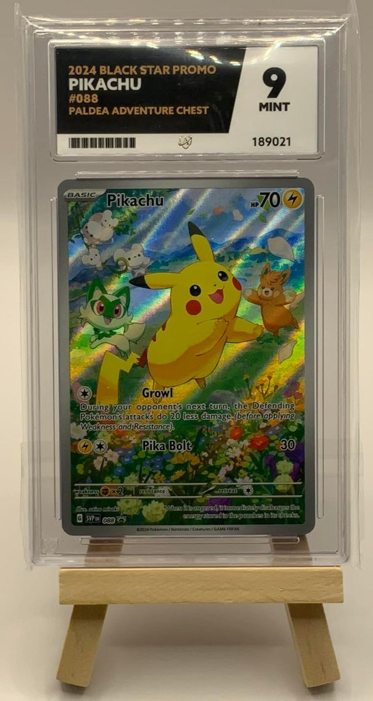 Pikachu SVP088 (Grade 9 Mint Ace Grading) Black Star Promo