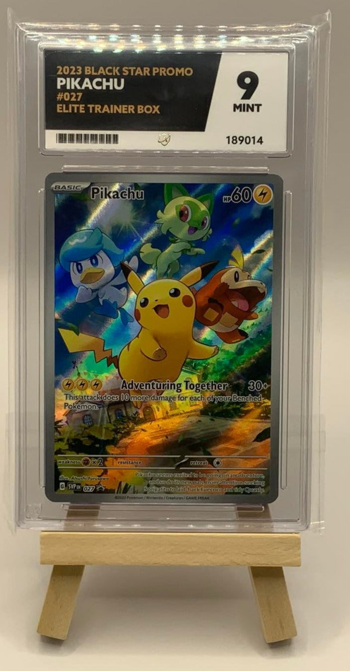 Pikachu SVP 027 (Grade 9 Mint Ace Grading) Black Star Promo