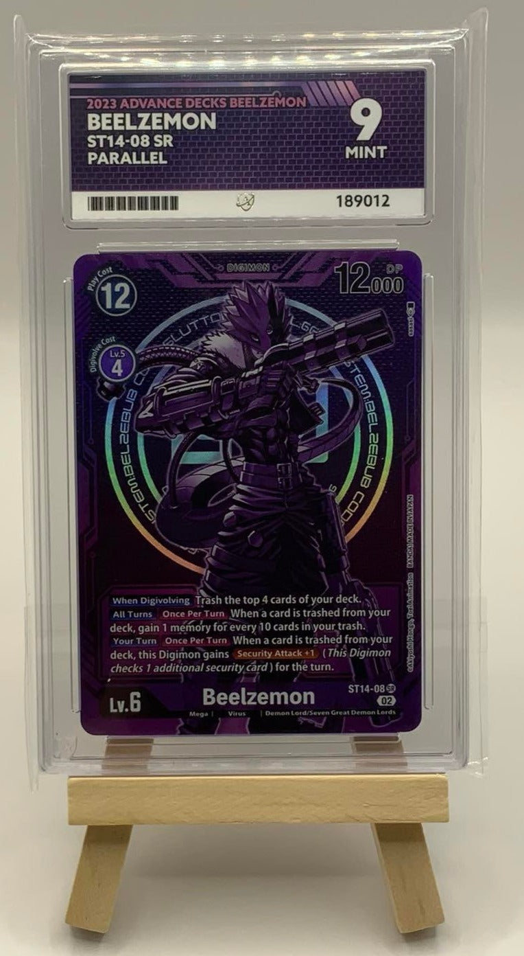 Beelzemon ST14-08 (Alt Art Grade 9 Mint Ace Grading) Digimon [ST-14: Beelzemon]