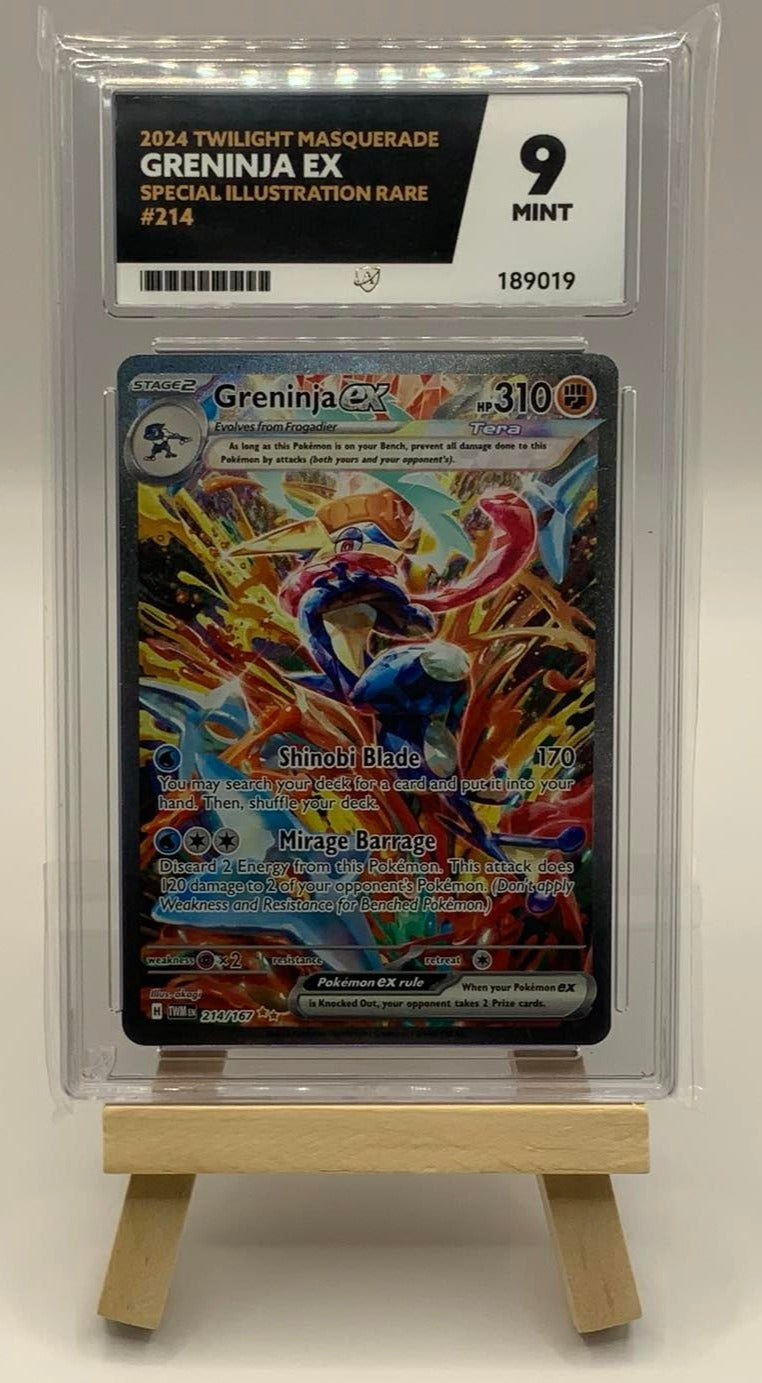 Greninja EX 214/167 (Grade 9 Mint Ace Grading) Twilight Masquerade