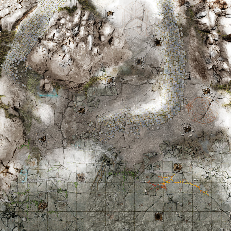 Frosty Crags Mat 2' x 2' - with Grid