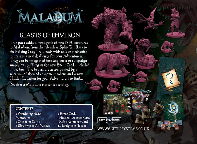 Beasts of Enveron Expansion - Maladum