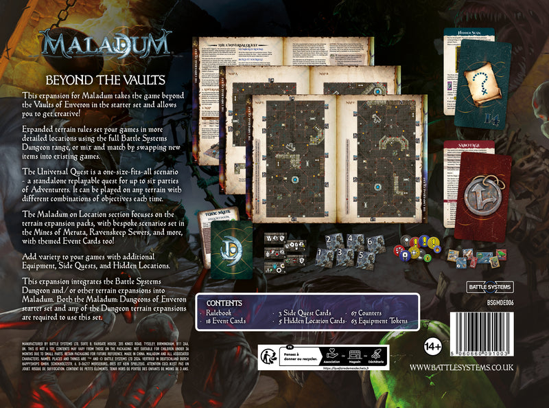 Beyond the Vaults Expansion - Maladum