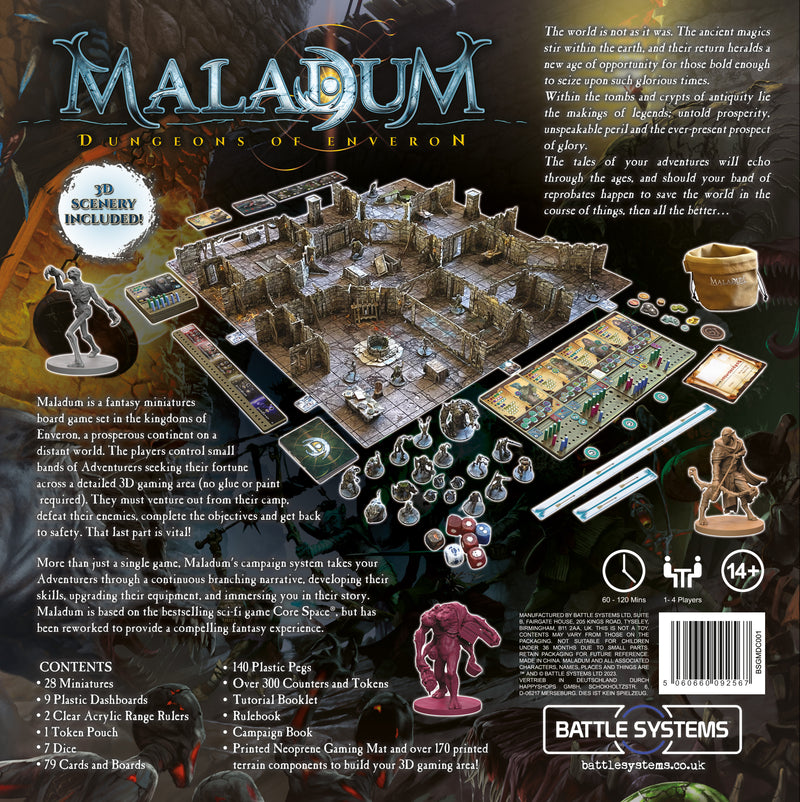 Maladum Dungeons of Enveron Starter