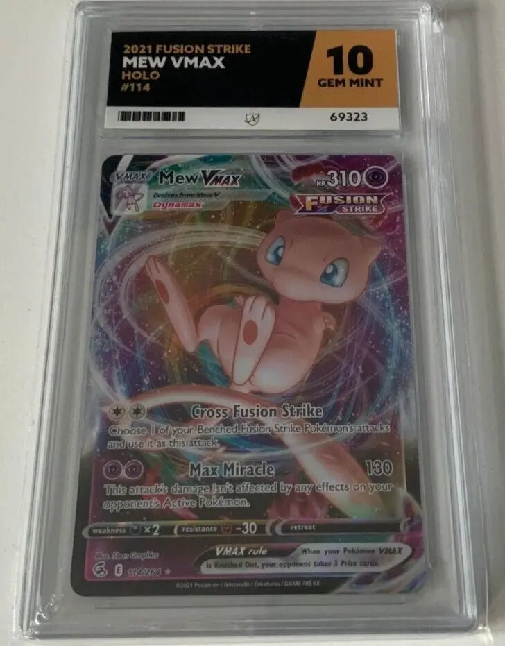 Mew VMAX 114/264 (Grade 10 Gem Mint Ace Grading)