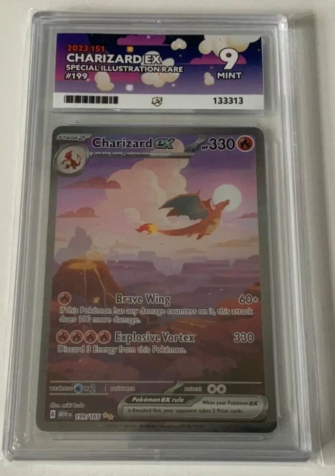 Charizard EX 199/165 (Grade 9 Mint - Ace Grading) 151