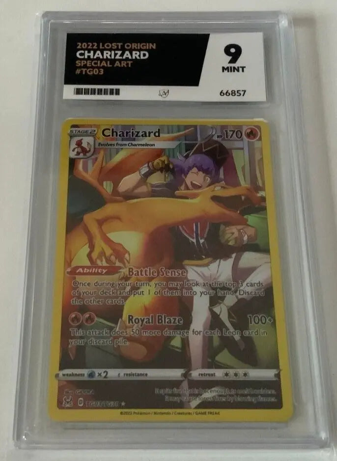 Charizard TG03/TG30 (Grade 9 Mint - Ace Grading) Lost Origin